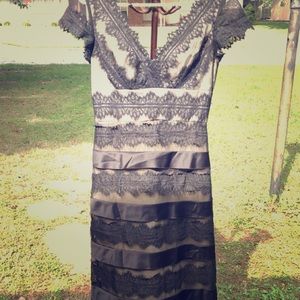 JS collection long gown black lace